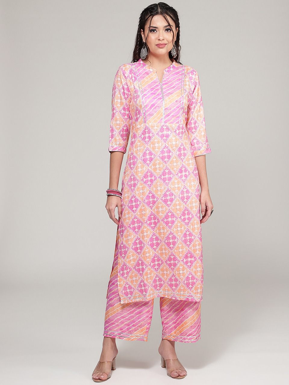 Stylish Casual Wear Straight Kurti Pant Set