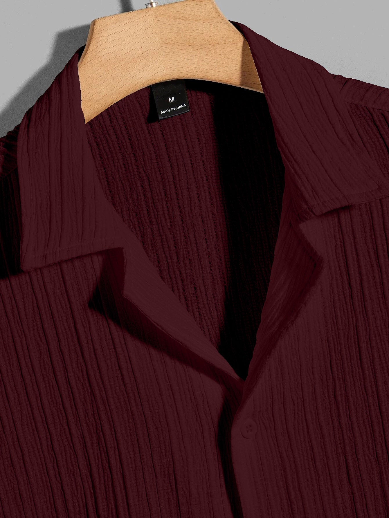 Maroon Color Half Sleeves Regular Fit Formal Shirt for Men