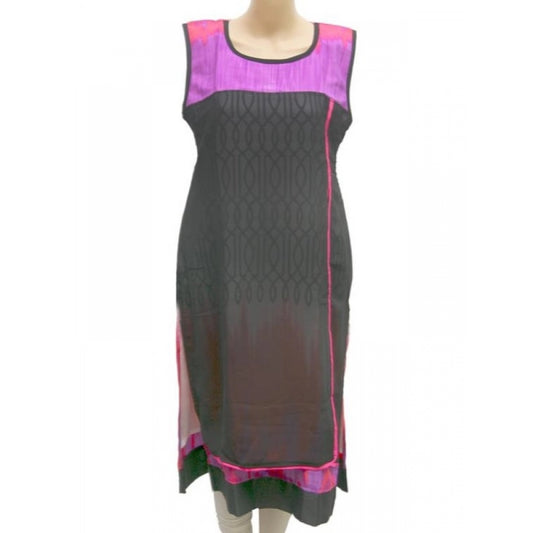 Women's Synthetic Kurtis (Multi Color, M)