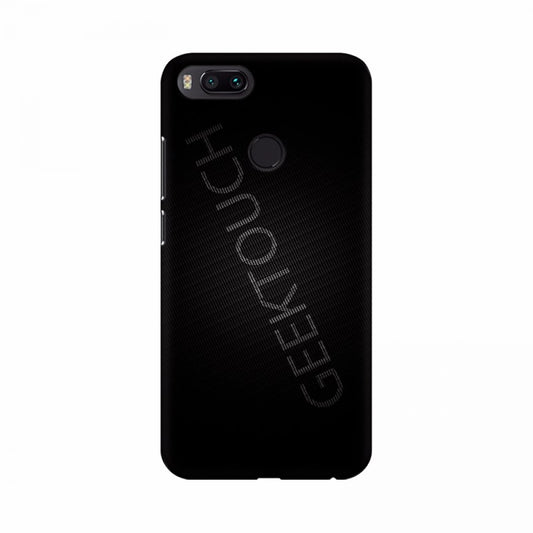 Black Background with text Mobile Case Cover