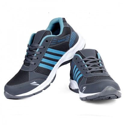 Generic Men Grey,Blue Color Mesh Material Casual Sports Shoes