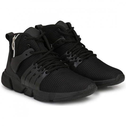 Generic Men Black Color Mesh Material Casual Sports Shoes