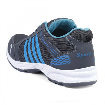 Generic Men Grey,Blue Color Mesh Material Casual Sports Shoes