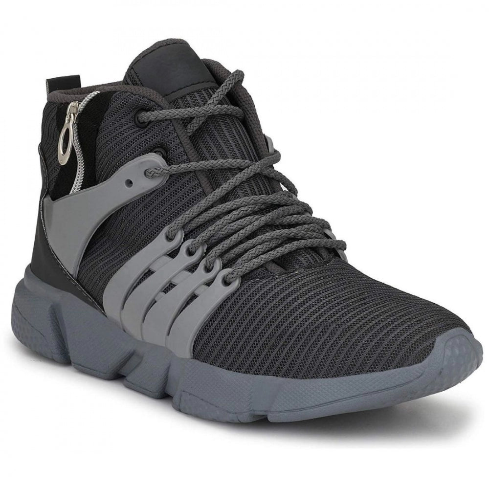 Generic Men Grey,Black Color Mesh Material Casual Sports Shoes