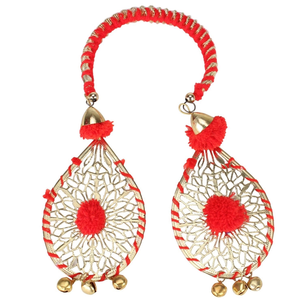 Women's Alloy Hanging Thread Bracelet-Red