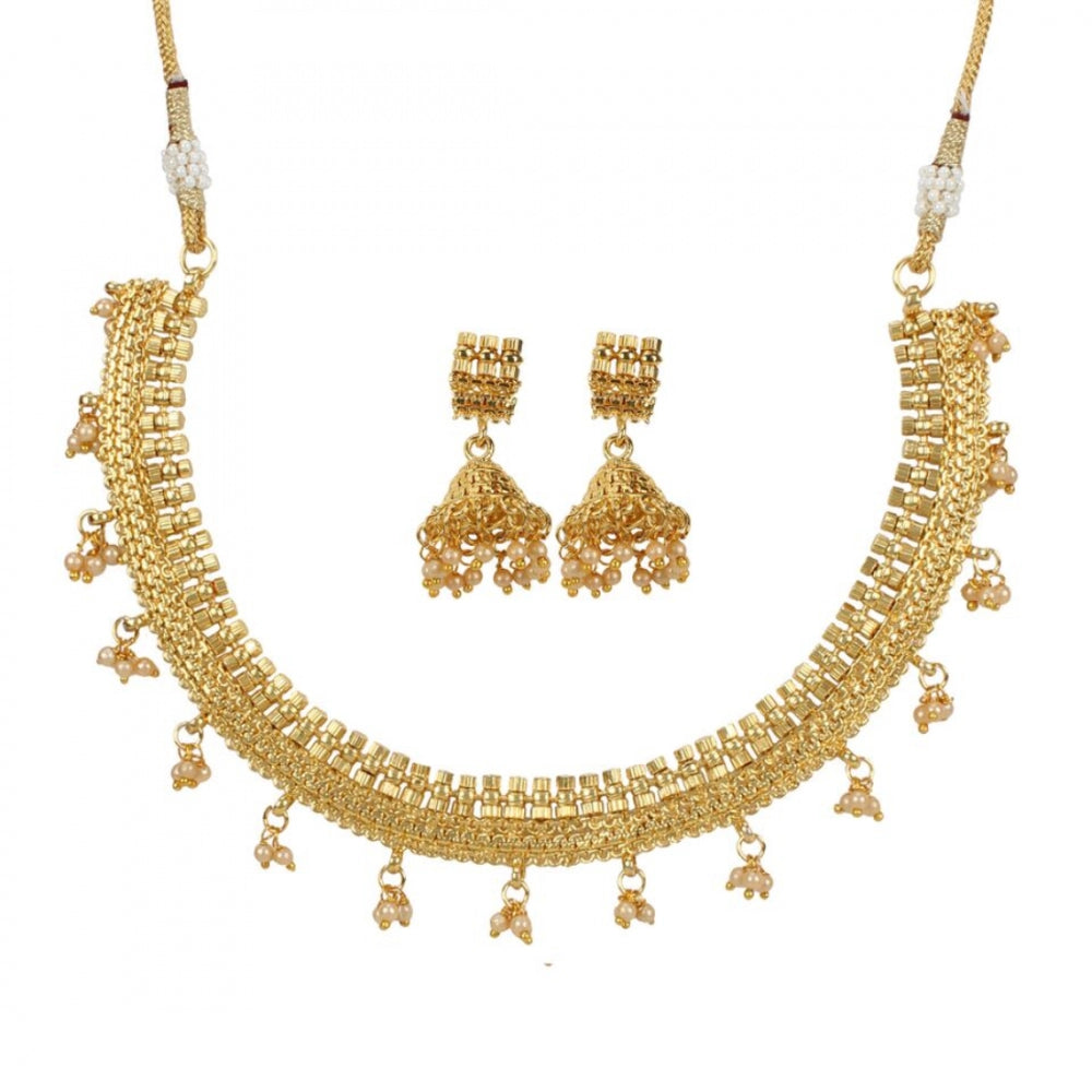 Elegant Bollywood Inspired Traditional Copper Gold Plated Necklace