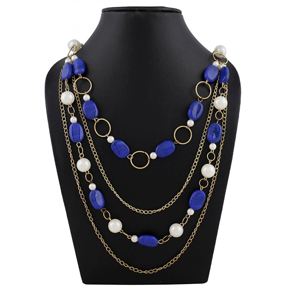 Blue Beads Fashion Necklace