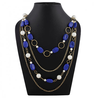 Blue Beads Fashion Necklace