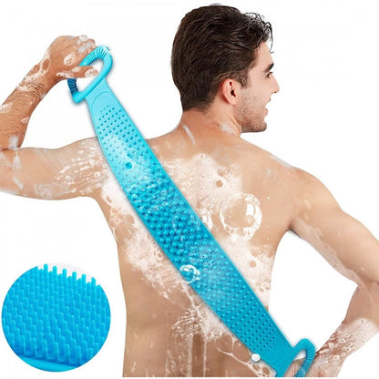 Pack Of_2 Silicone Body Scrubber Belt (Color: Assorted)