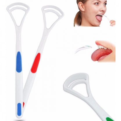 Pack Of_3 Tongue Cleaner(2 Pcs Set) (Color: Assorted)