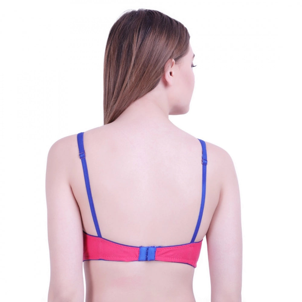 Women's Cotton Bra (Material: Cotton, (Color: Pink)