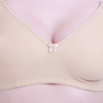 Women's Cotton Bra (Material: Cotton, (Color: Skin)