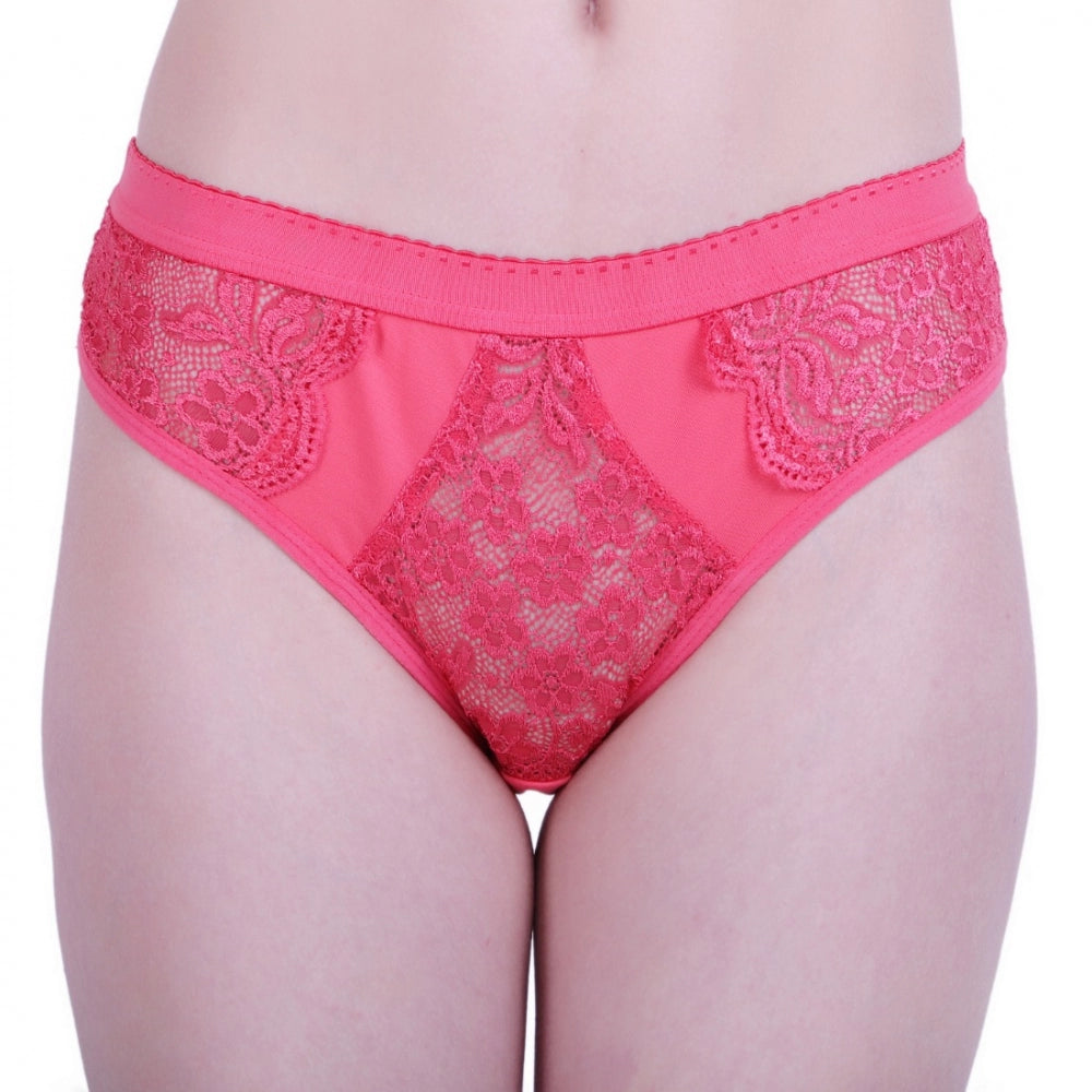 Women's Cotton Bra And Panty Set (Material: Cotton (Color: Peach)