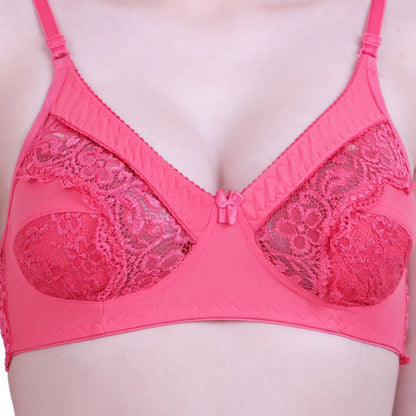 Women's Cotton Bra And Panty Set (Material: Cotton (Color: Peach)