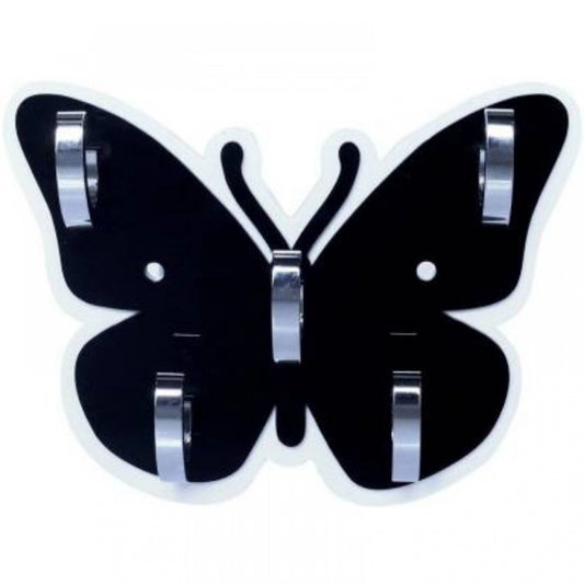 Butterfly Hook Key Holder with 5 Hanging Key Hook (Color: Assorted)