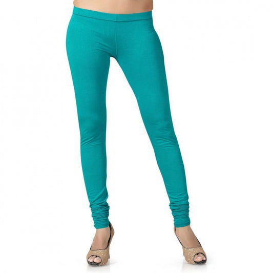 Generic Women's Cotton Leggings (Color:Sky Blue)