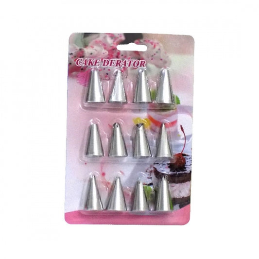 Generic Pack Of 2_(12 Pieces Set)_Cake Decorating Nozzle (Color: Assorted)