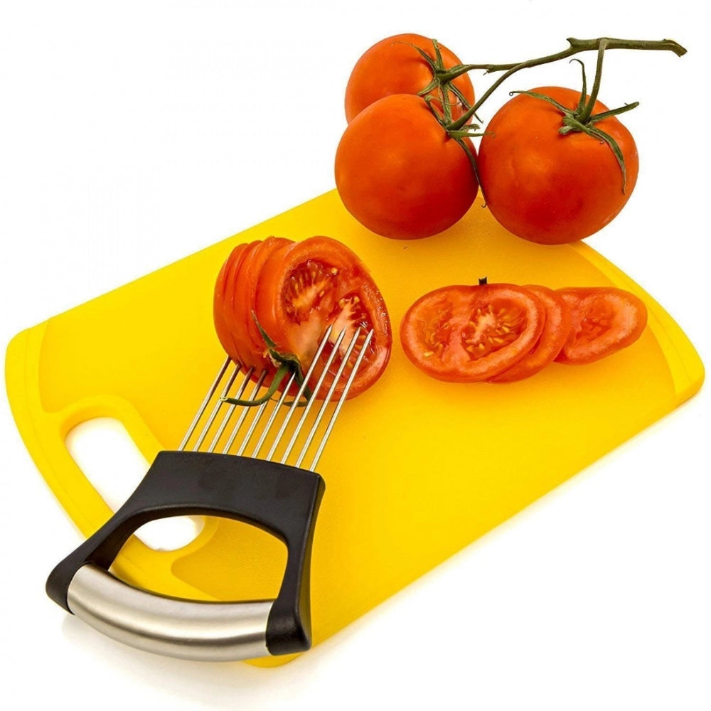 Stainless Steel Onion Cutter Onion Holder (Color:Assorted)