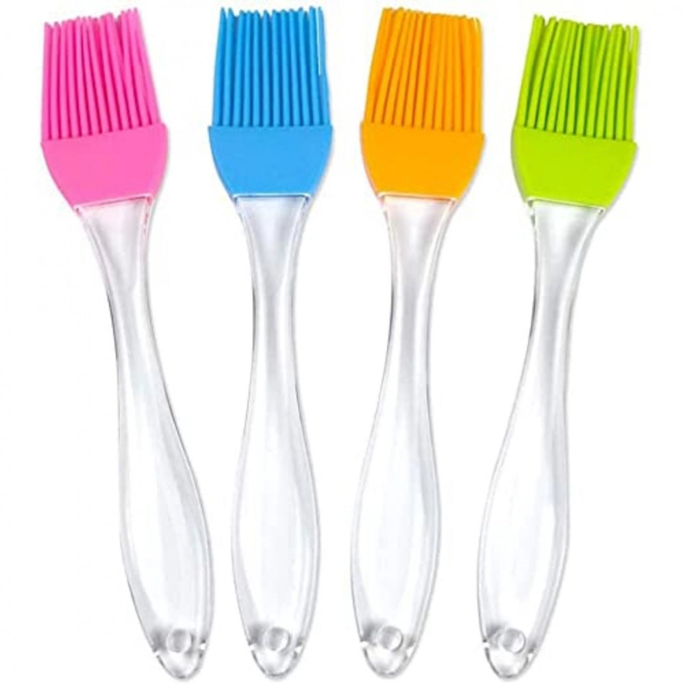 Pack Of_10 Silicon Oil Basting Brush (Color: Assorted)