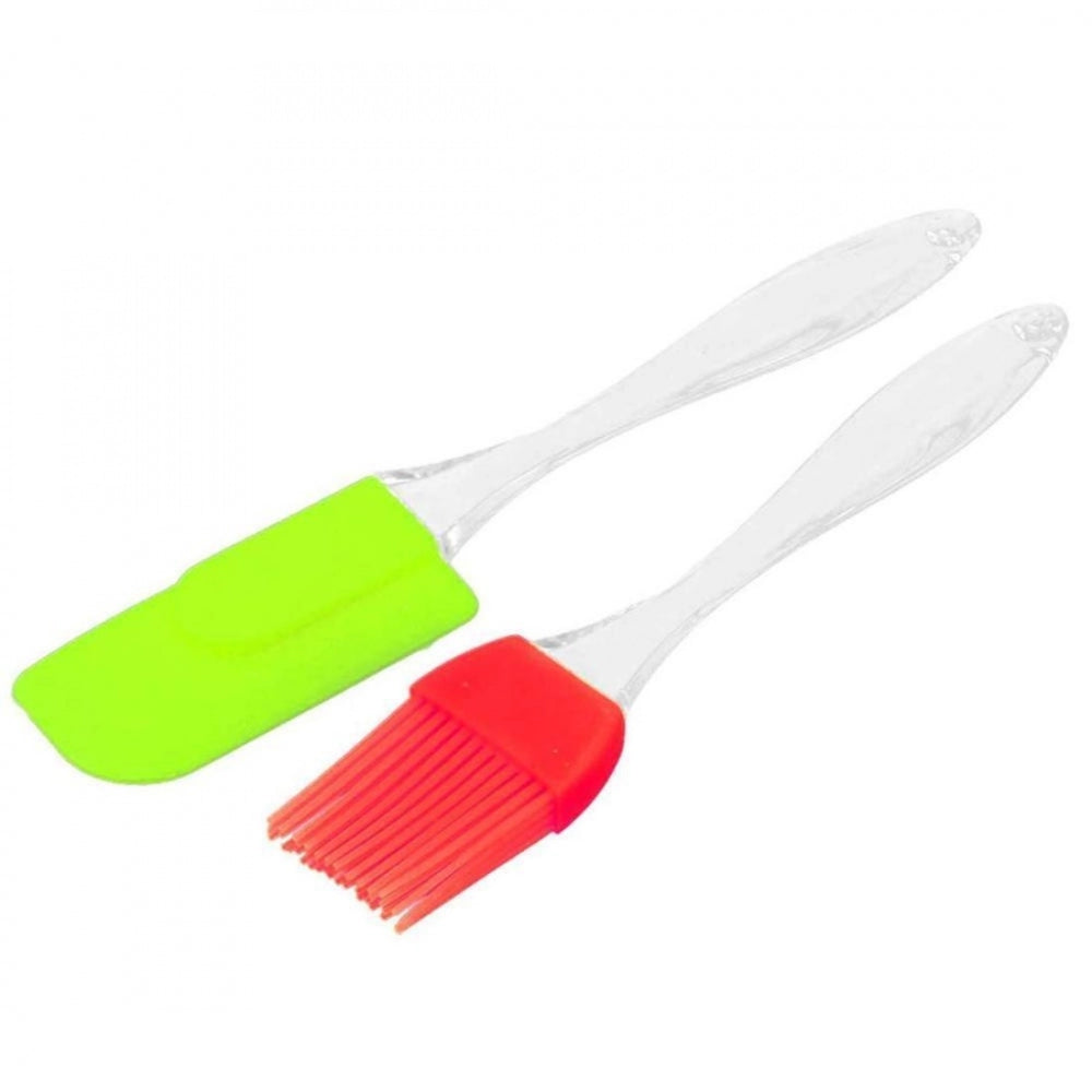 Pack Of_5 Silicone Spatula And Pastry Brush (Color: Assorted)