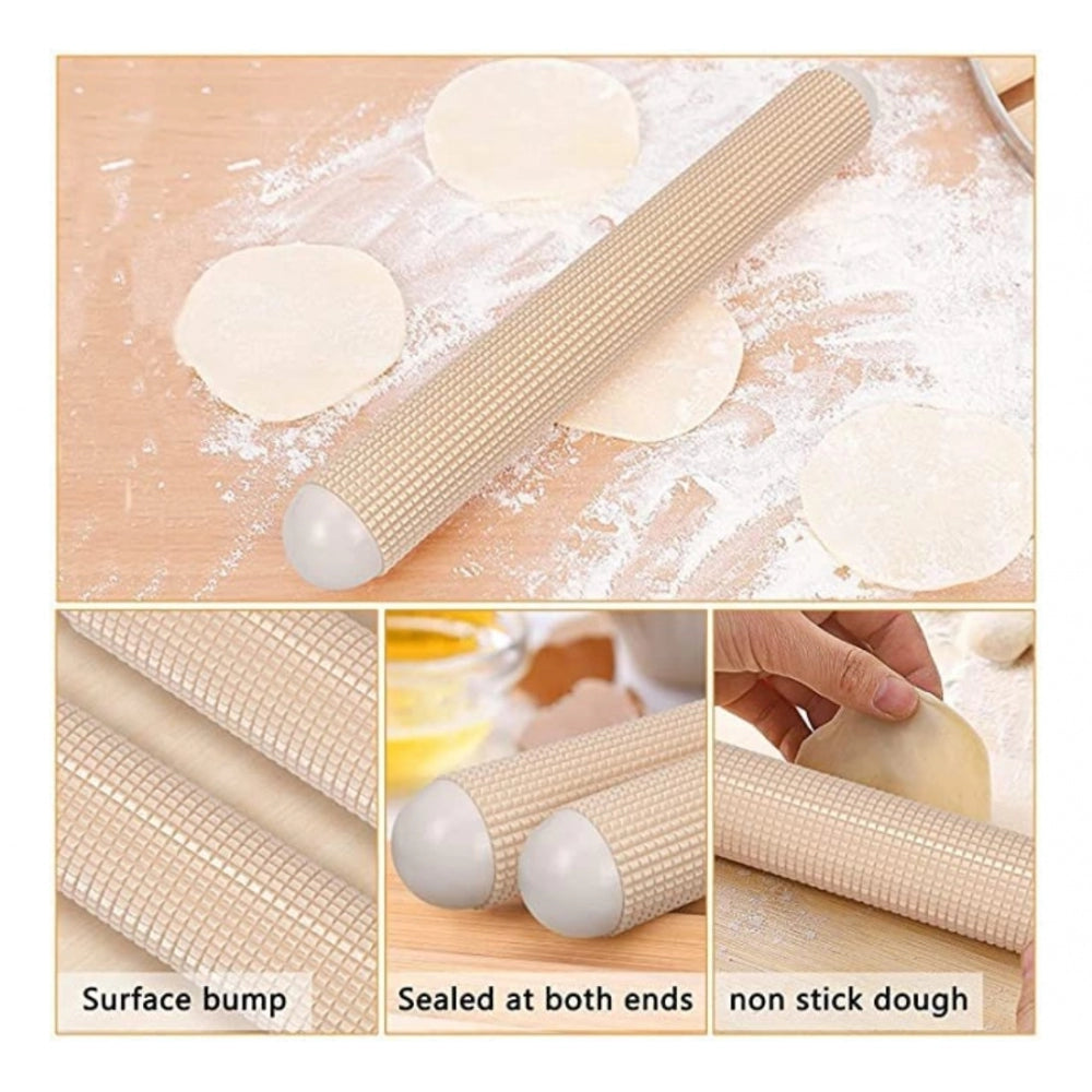 Generic Plastic Non-Stick Rolling Pin Fondant Cake Dough Roller (Assorted)