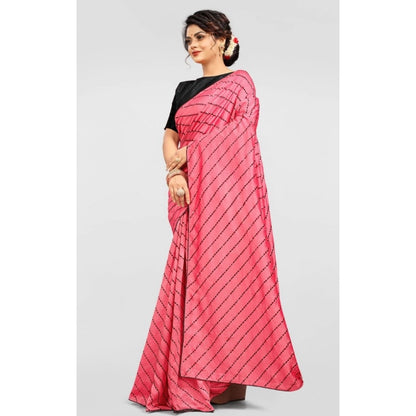 Women's Vichitra Saree with Blouse (Gajari, 5-6 Mtrs)