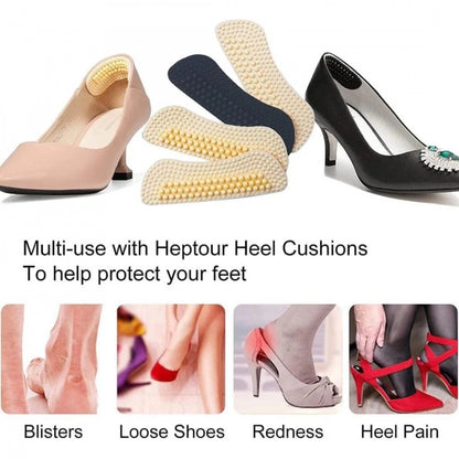 Pack Of_3 Silicone 4d Heel Liner 1 Pairs Cushions Insoles (Assorted)