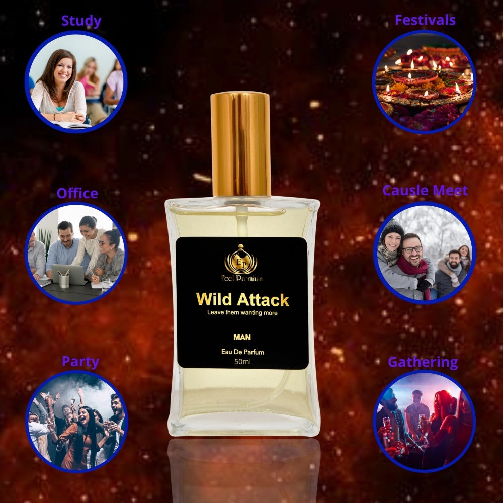 Europa Wild Attack 50ml Perfume Spray For Men