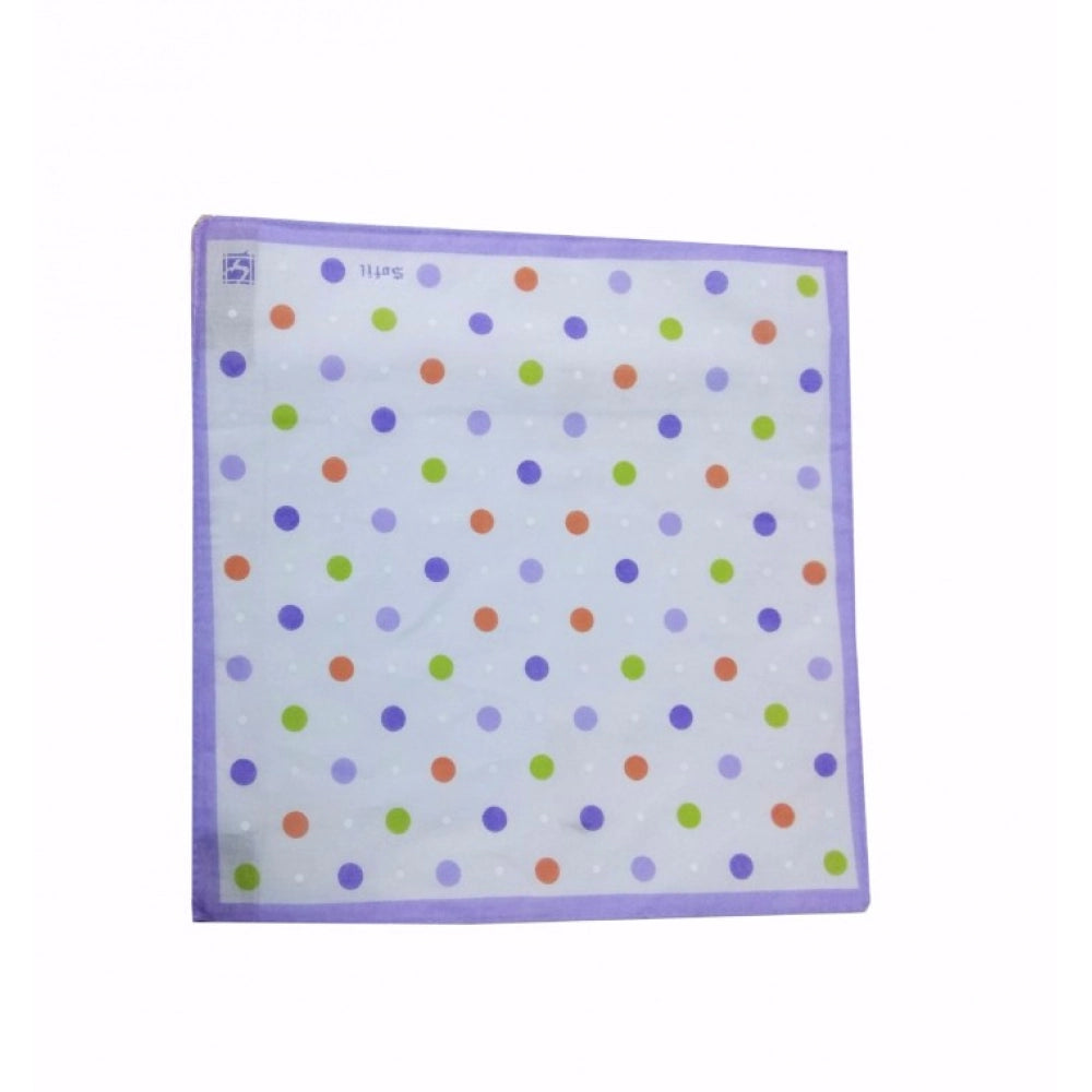 Pack Of_6 Dot Fashion Medium Size Handkerchiefs (Color: Assorted)