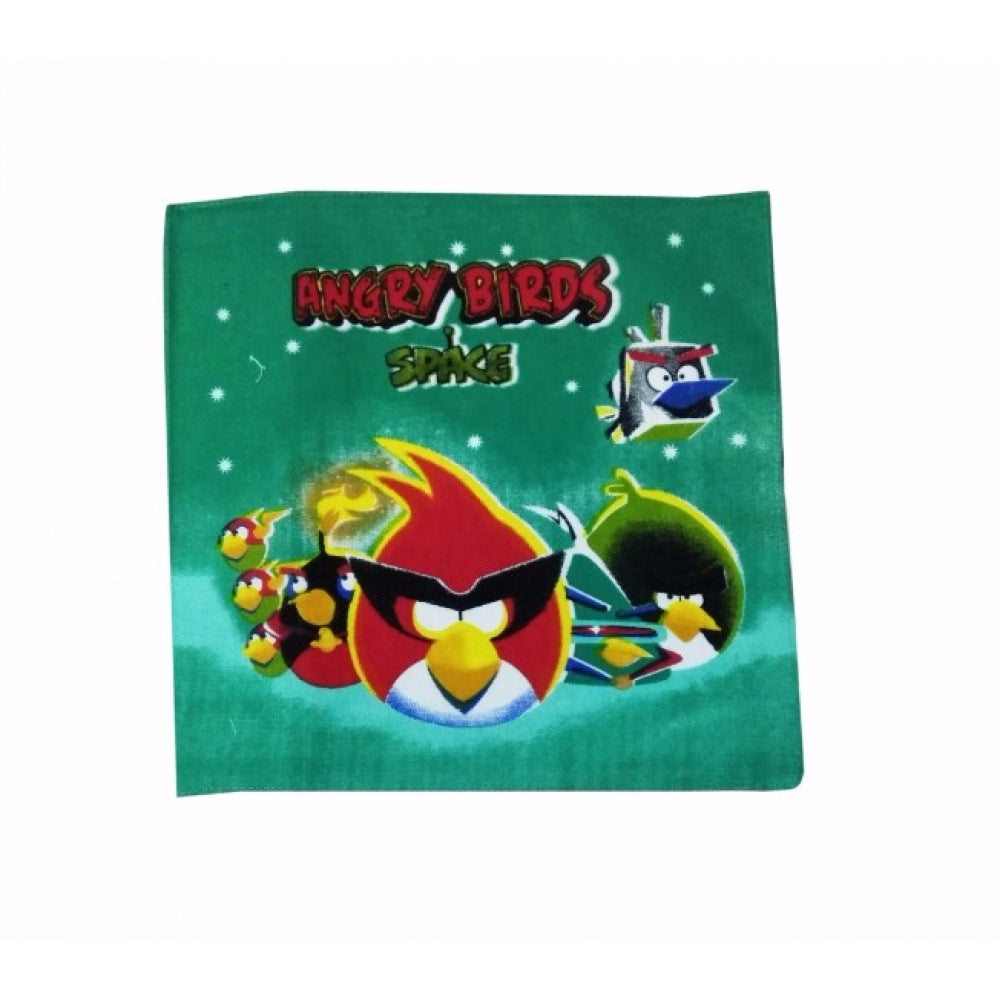 Pack Of_8 Angry Bird Small Size Handkerchiefs (Color: Assorted)