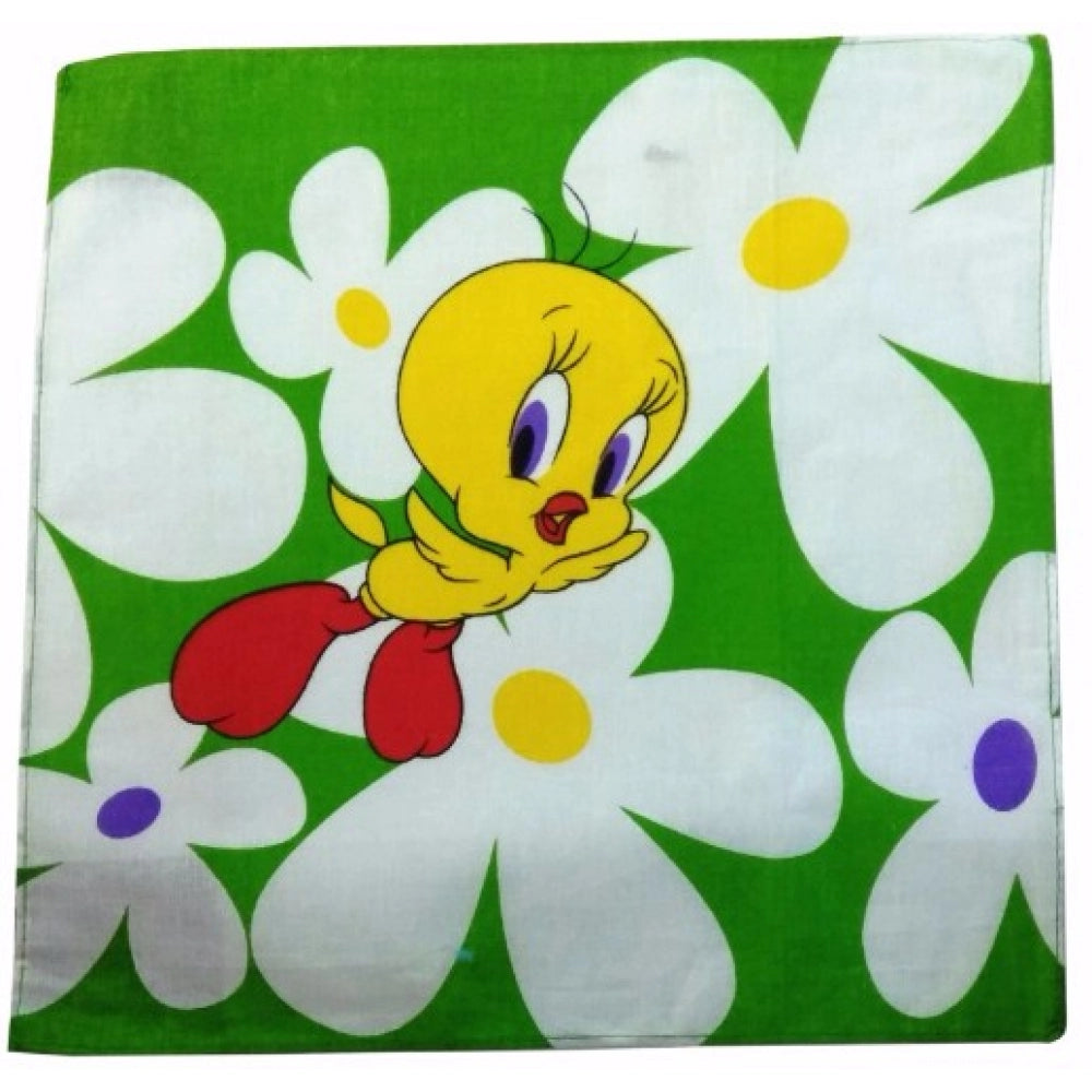 Pack Of_6 Yellow Duck Medium Size Handkerchiefs (Color: Assorted)