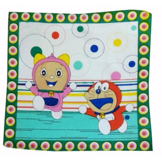 Pack Of_10 Doreman With Mini Dora Small Size Handkerchiefs (Color: Assorted)