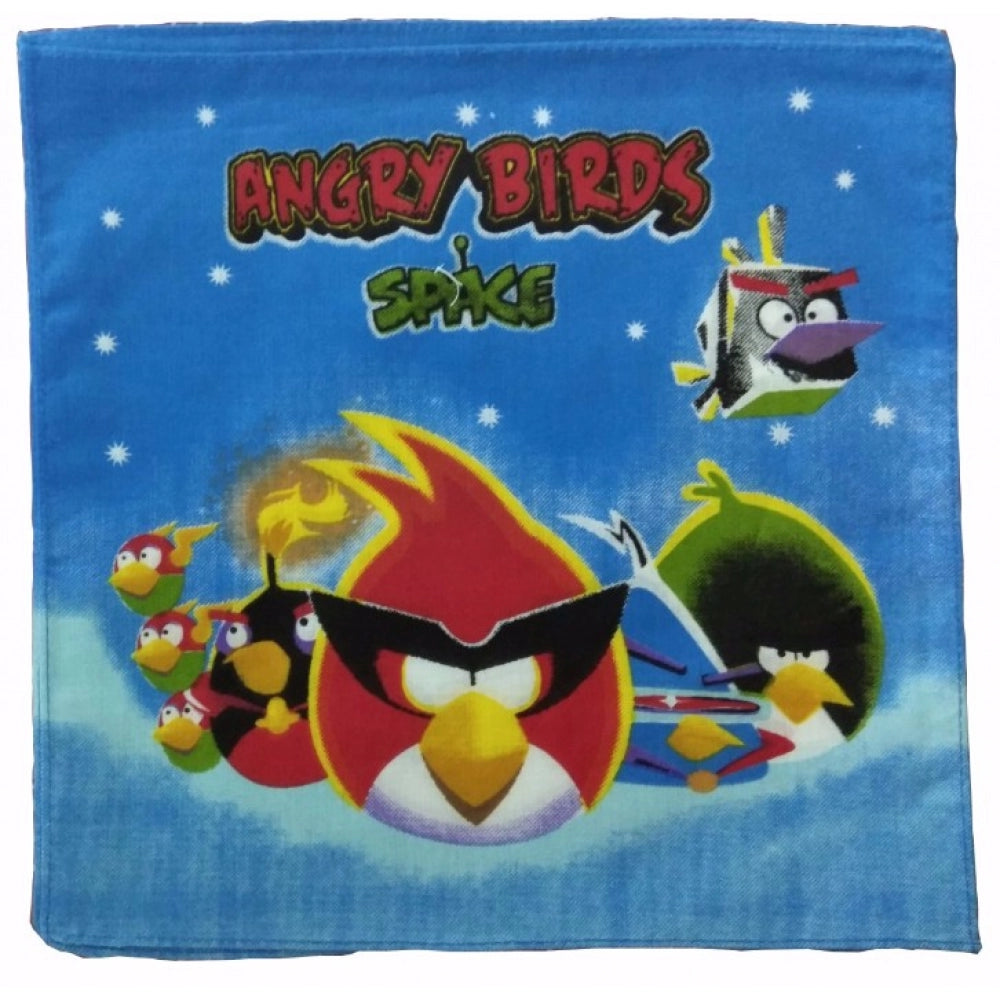 Pack Of_8 Angry Bird Small Size Handkerchiefs (Color: Assorted)