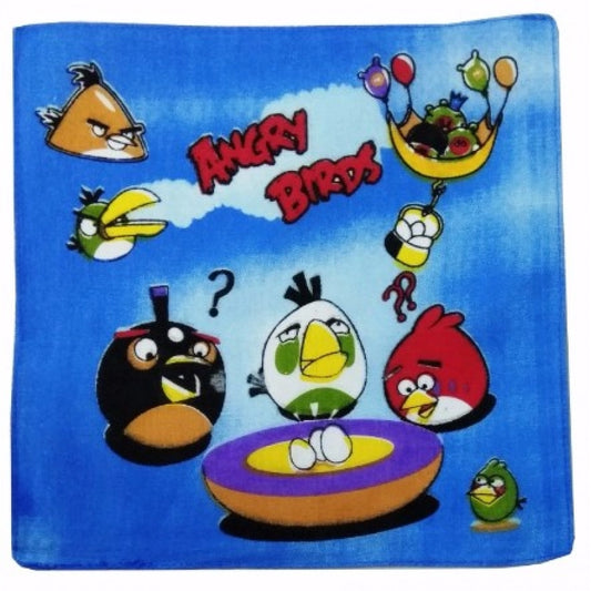 Pack Of_8 Angry Bird Small Size Handkerchiefs (Color: Assorted)