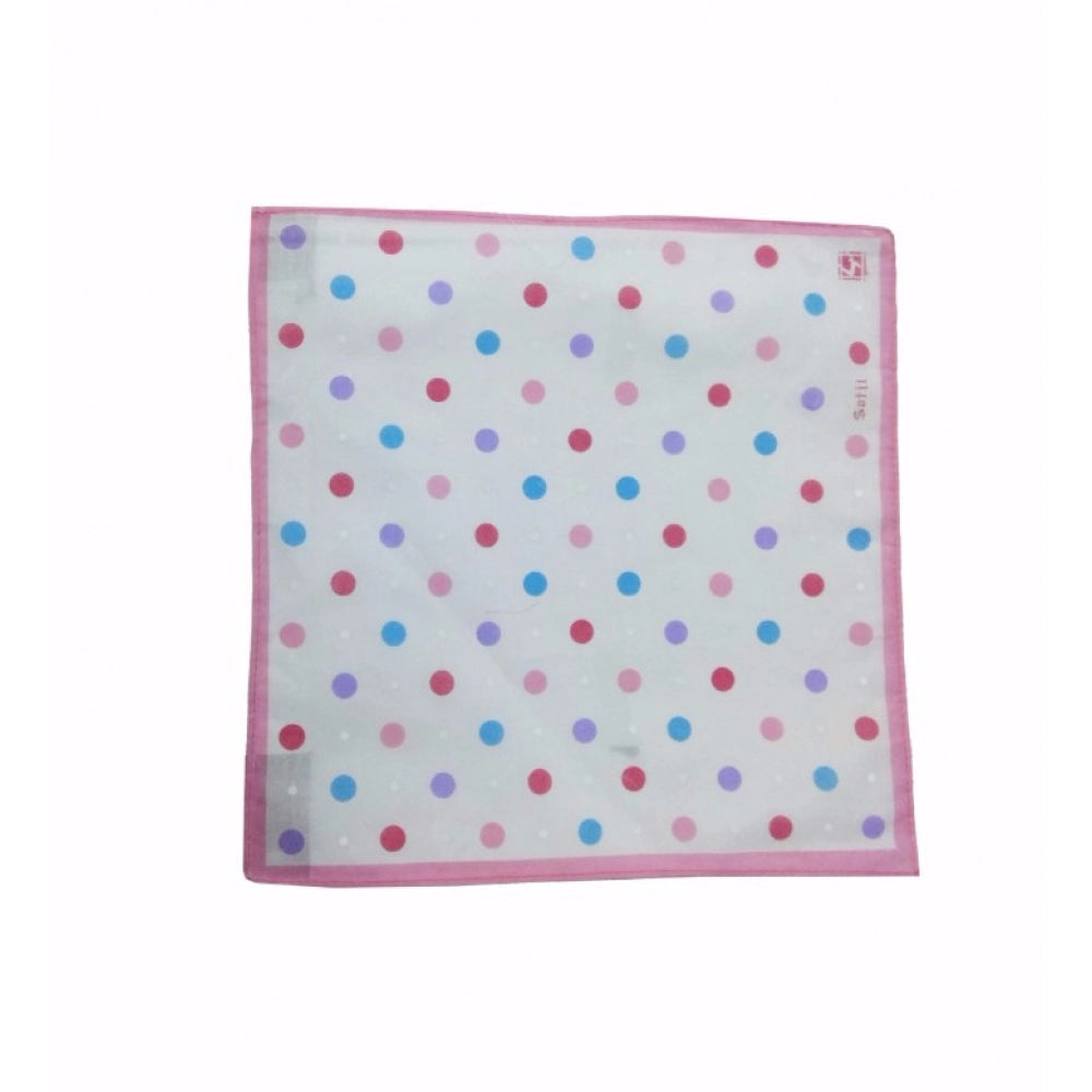 Pack Of_6 Dot Fashion Medium Size Handkerchiefs (Color: Assorted)