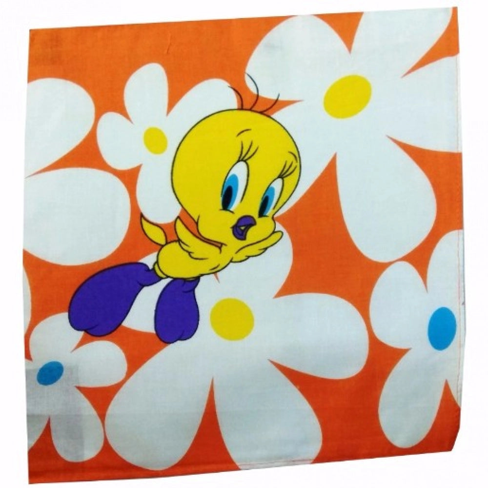 Pack Of_6 Yellow Duck Medium Size Handkerchiefs (Color: Assorted)