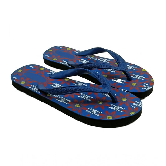 Generic Unisex Printed Lightweight Flip-Flop Hawai Slipper (Blue)