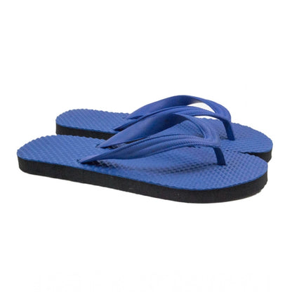 Generic Unisex Textured Lightweight Flip-Flop Hawai Slipper (Blue)