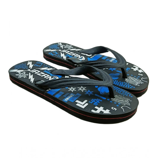 Generic Unisex Printed Lightweight Flip-Flop Hawai Slipper (Blue)