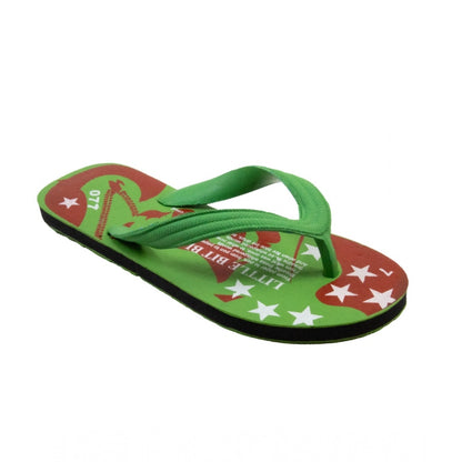 Generic Unisex Printed Lightweight Flip-Flop Hawai Slipper (Green)