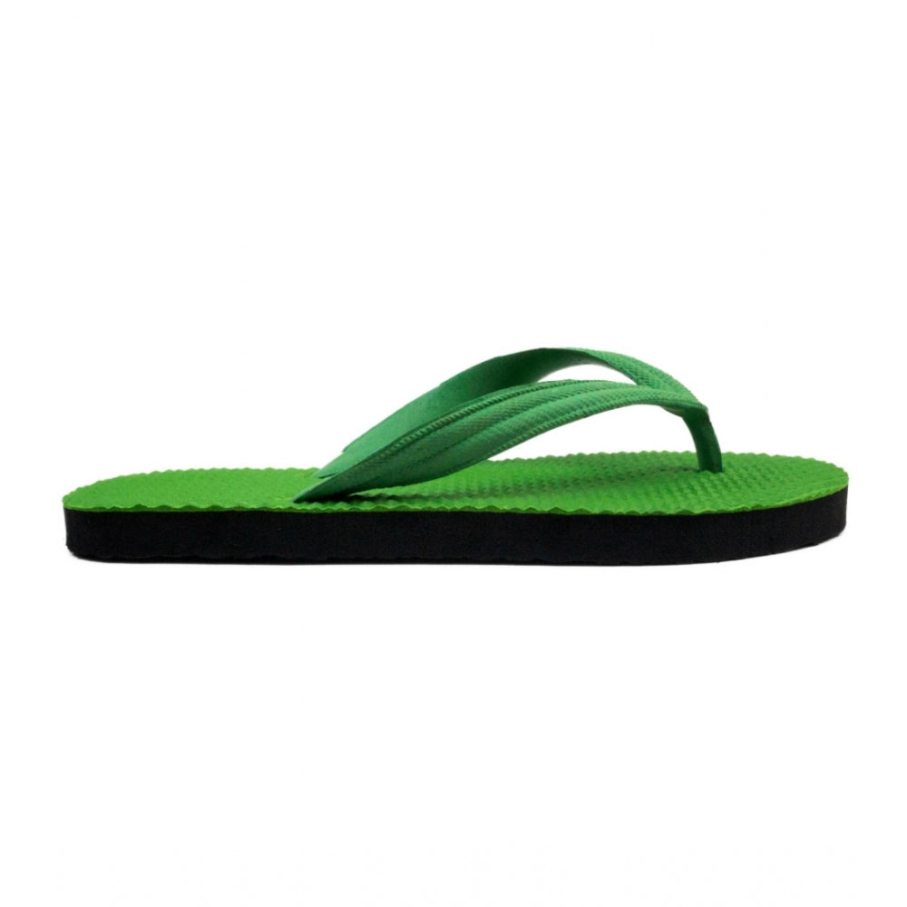 Generic Unisex Textured Lightweight Flip-Flop Hawai Slipper (Green)