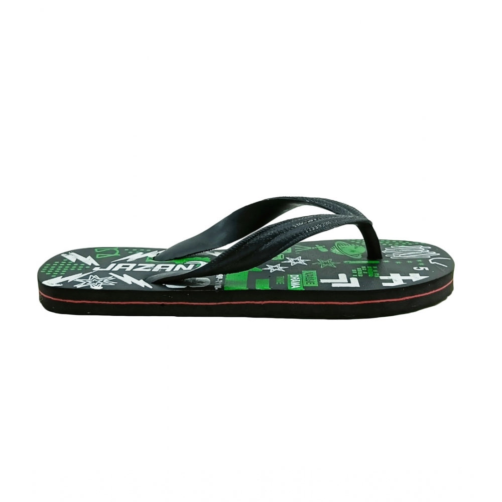 Generic Unisex Printed Lightweight Flip-Flop Hawai Slipper (Green)