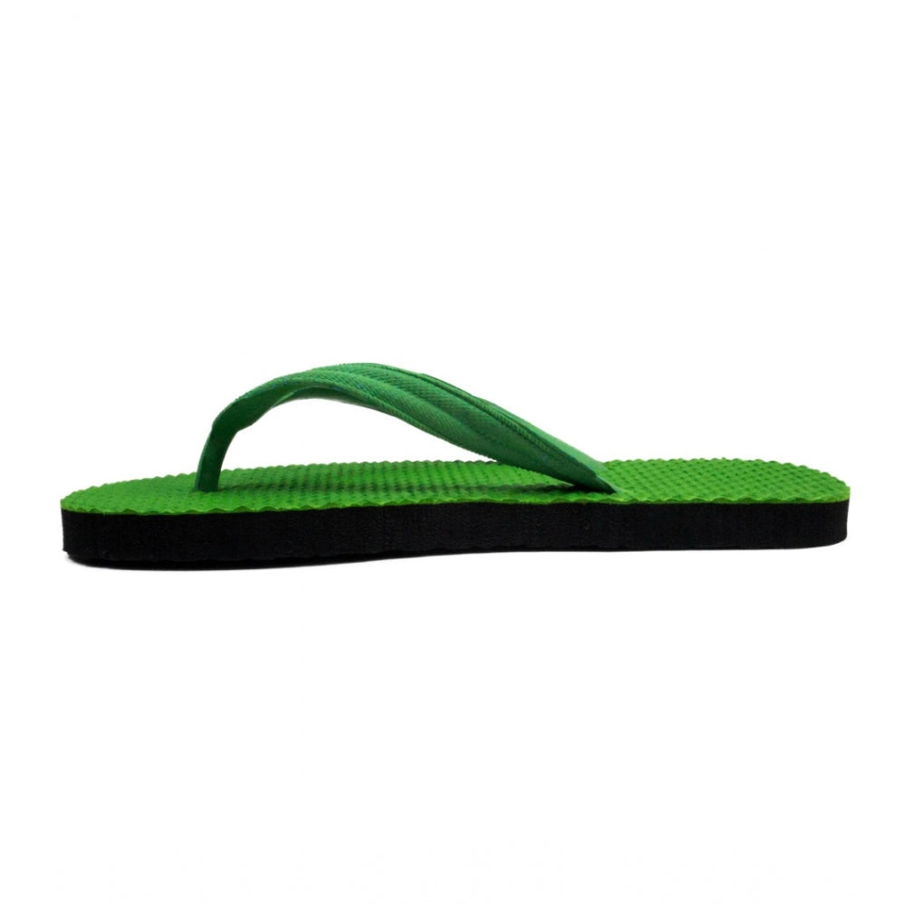 Generic Unisex Textured Lightweight Flip-Flop Hawai Slipper (Green)