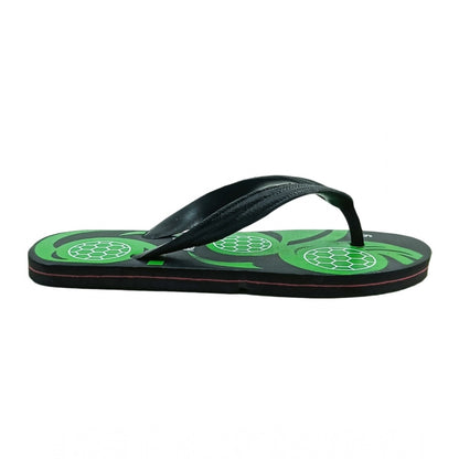 Generic Unisex Printed Lightweight Flip-Flop Hawai Slipper (Green)