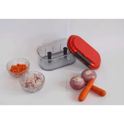 Generic Plastic Vegetable Chopper Set (Color: Assorted)