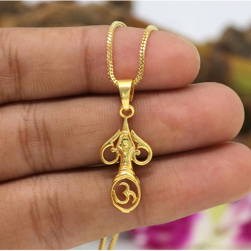 Generic Women's Gold Color Om Temple Locket