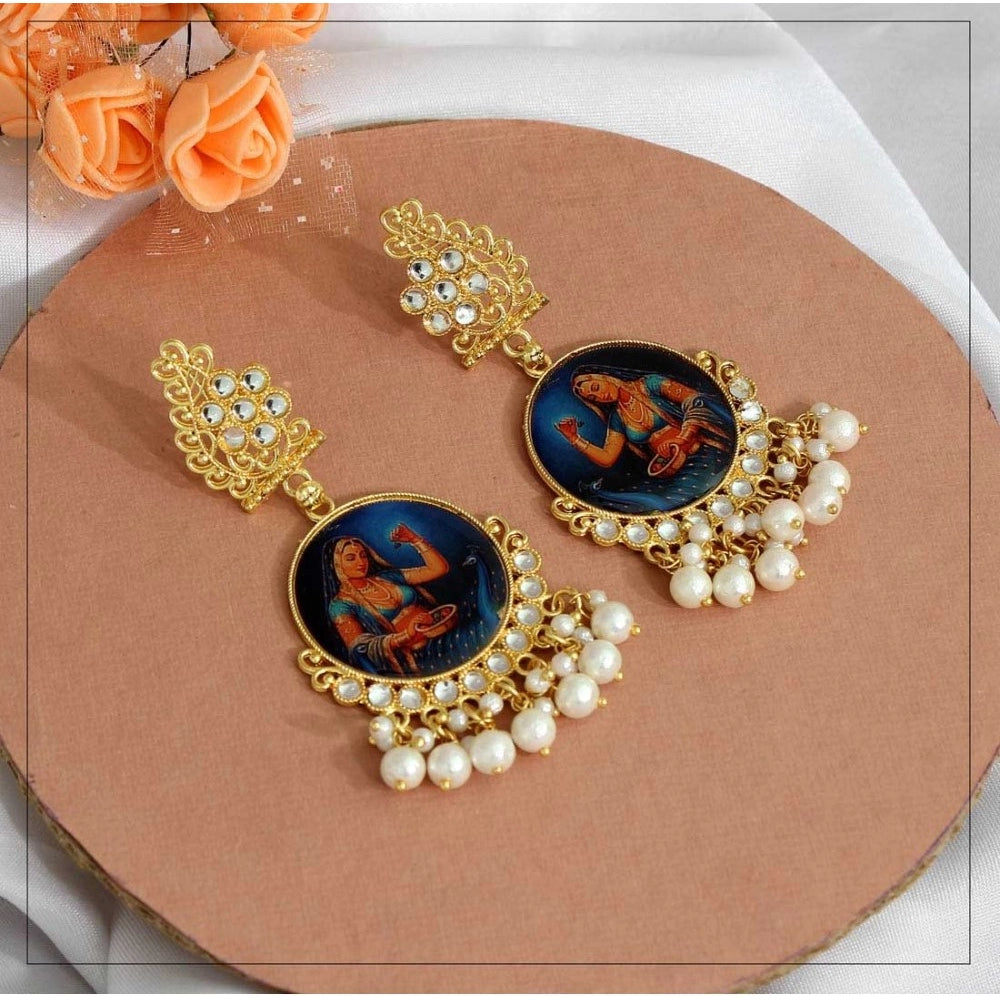 Generic Women's Multi Color Kundan Kundan Earrings