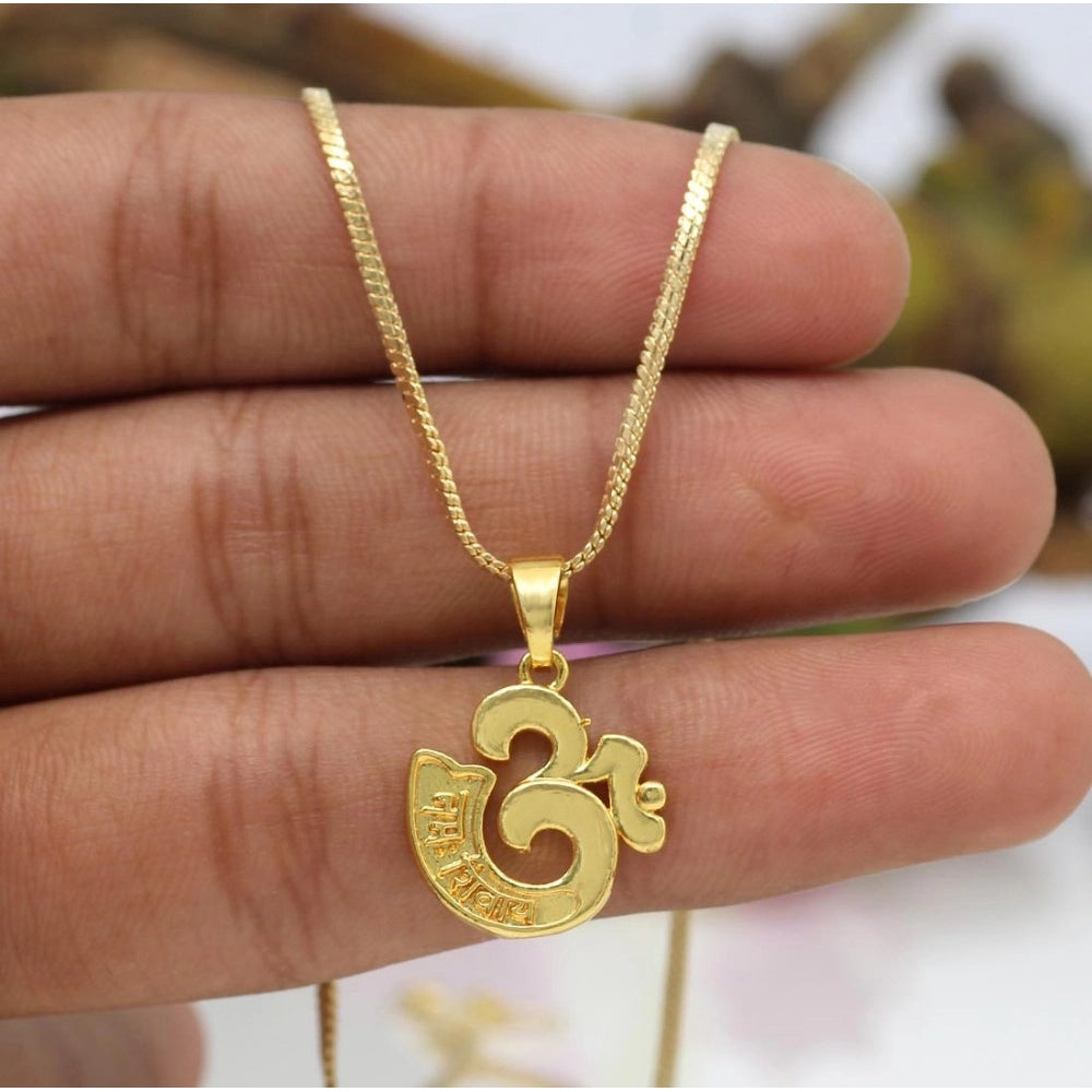 Generic Women's Gold Color Om Temple Locket