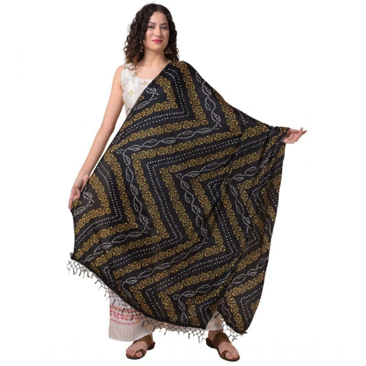 Generic Women's Chanderi Printed Dupatta (Multicolor, Length: 2.25 to 2.50 Mtr)