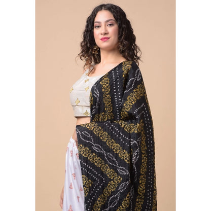 Generic Women's Chanderi Printed Dupatta (Multicolor, Length: 2.25 to 2.50 Mtr)